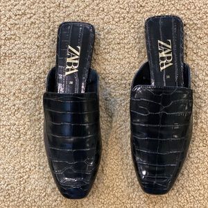 Zara  croc mules